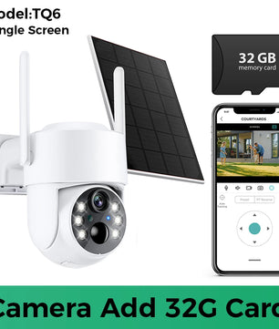 1080p 8MP 4K Solar Wifi Outdoor Dual Lens Surveillance Camera