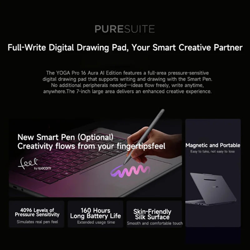 Lenovo YOGA Pro 16 Aura 32GB RAM 2TB SSD 16 Inch Laptop