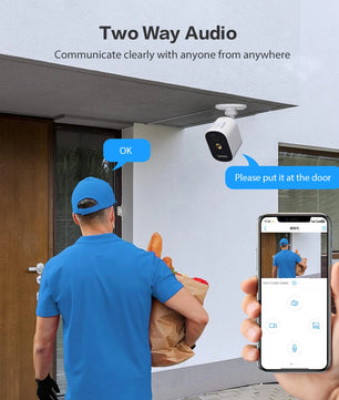 Boavision 4MP WIFI Night Vision Two Way Audio Security Camera