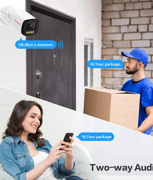 Boavision 5MP RJ45 Night Vision Audio Outdoor Surveillance Camera