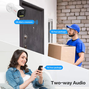 Boavision 5MP RJ45 Night Vision Audio Outdoor Surveillance Camera