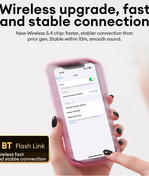 Wireless MQT55 TWS Bluetooth 5.4 Dual Mode Earphones 