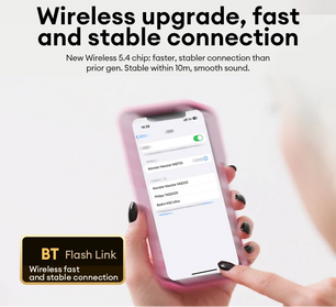 Wireless MQT55 TWS Bluetooth 5.4 Dual Mode Earphones 