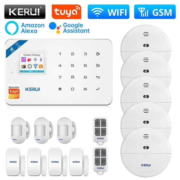 Kerui Plastic Smart Wireless Home Door Windows Security Sensor Kit