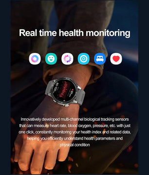 Silica Gel Amoled Display Waterproof Android Round Shaped Smartwatch