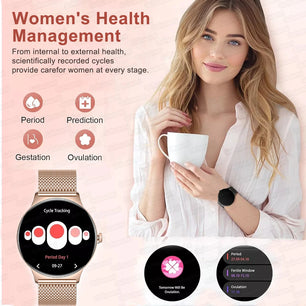 Silica Gel Full Touch Screen Android Round Shaped Digital Smartwatch