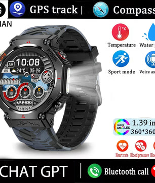 Silica Gel Waterproof Android Round Heart Rate Tracker Smartwatch