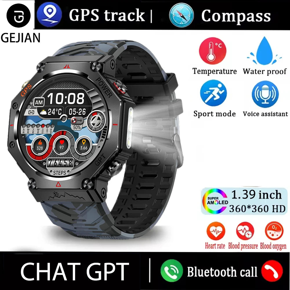 Silica Gel Waterproof Android Round Heart Rate Tracker Smartwatch
