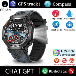 Silica Gel Waterproof Android Round Heart Rate Tracker Smartwatch
