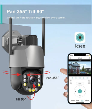 Boavision 8MP WIFI Waterproof Night Vision Surveillance Camera