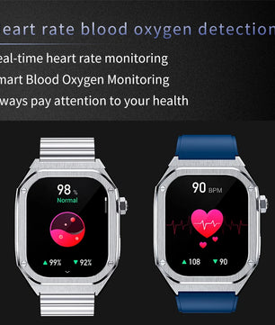 Silica Gel Waterproof Amoled Full Touch Screen Bluetooth Smartwatch