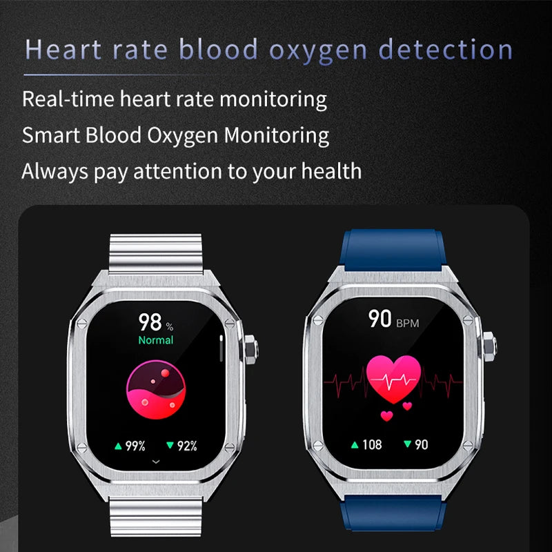 Silica Gel Waterproof Amoled Full Touch Screen Bluetooth Smartwatch