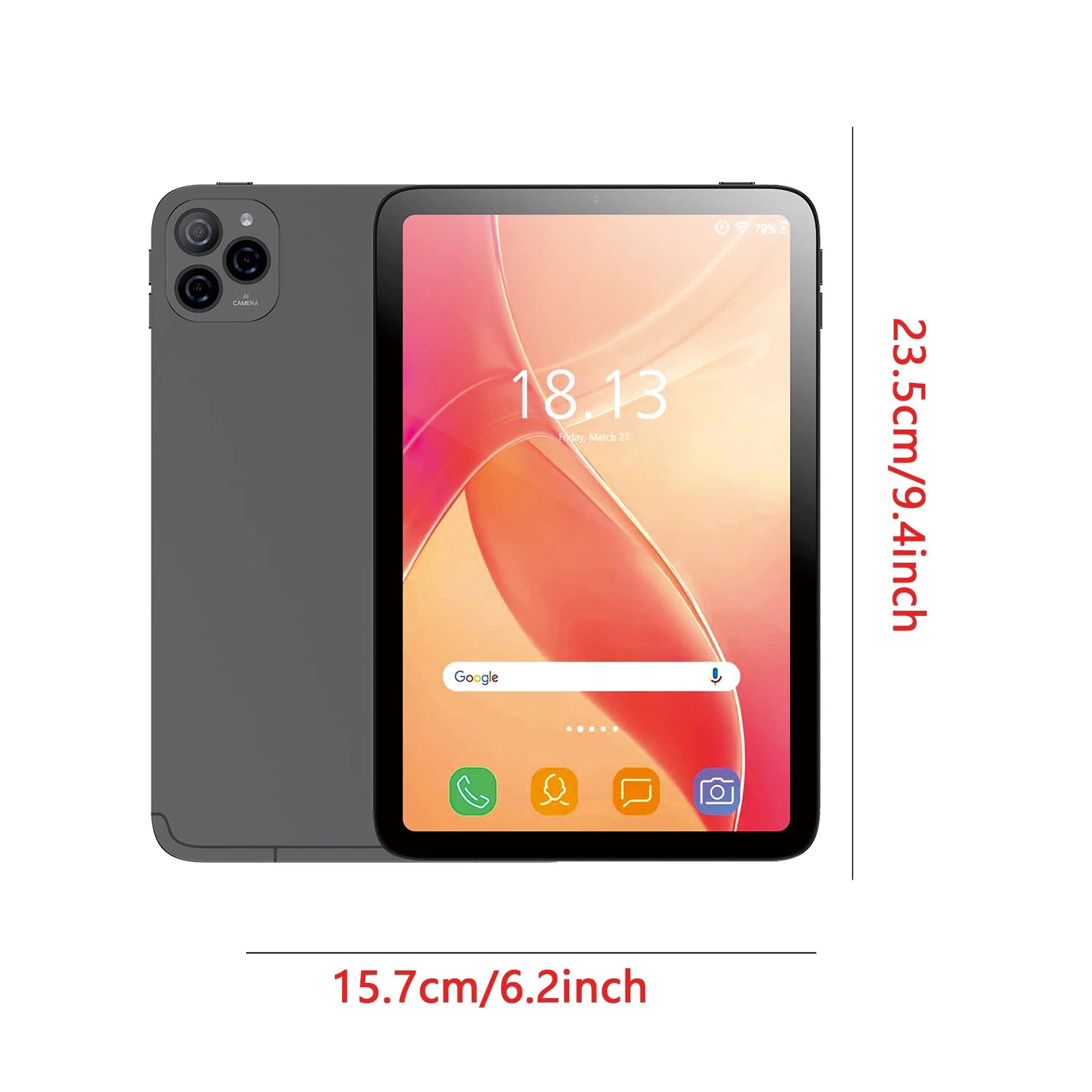 Sauenaneo 4GB/64GB 6000mAh Large Battery Android Tablet