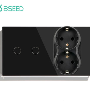 Bseed 10A Glass Panel Wireless WIFI Control Smart Power Socket