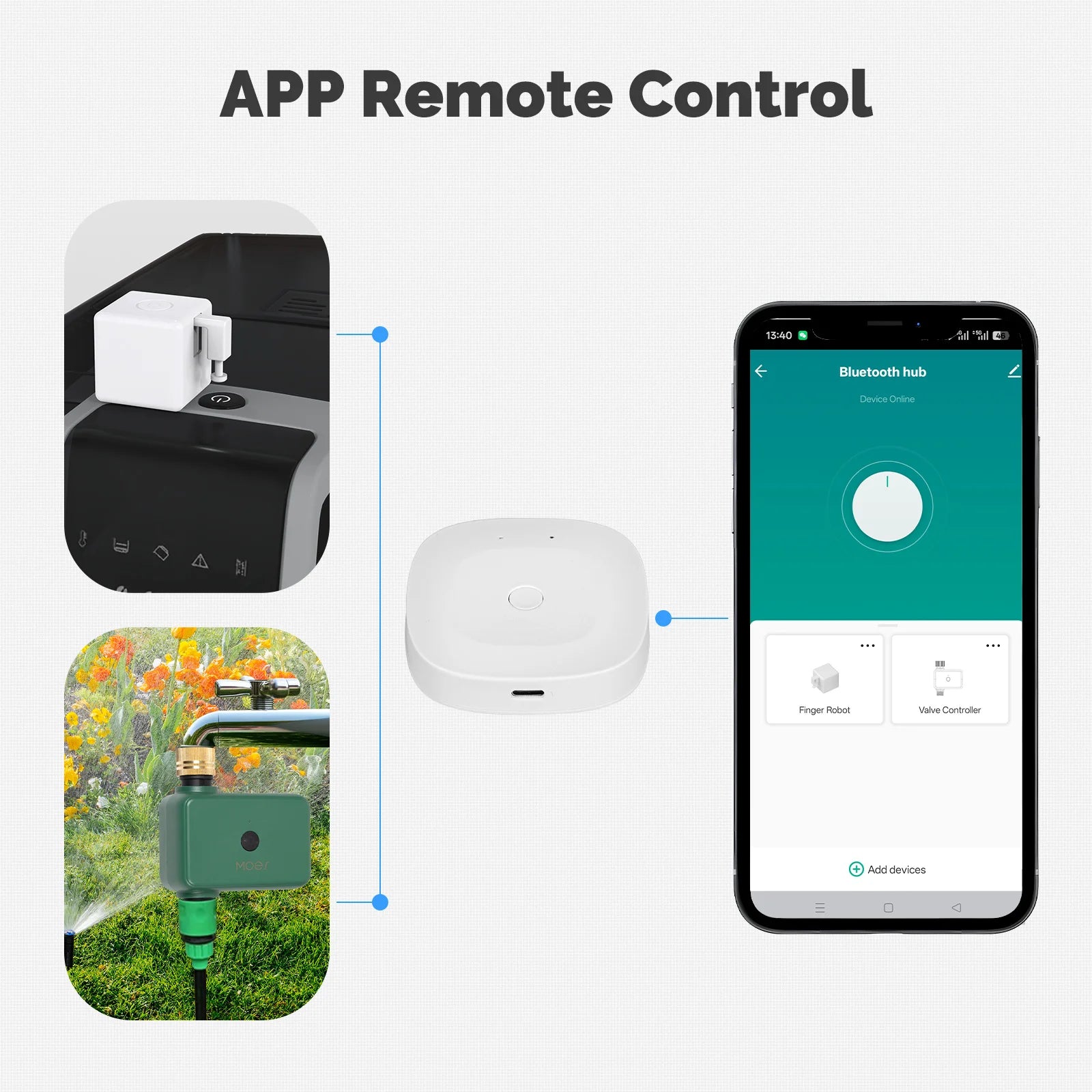 MOES Bluetooth ZigBee Multi-Mode Gateway Hub with Alexa Google Home