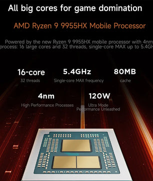 1TB 16“ AMD Ryzen 9 9955HX OLED Screen Bluetooth Lenovo Laptop