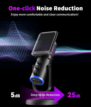 Plastic High Quality Gaming Microphone for PC with RGB Lights