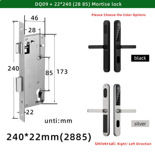Aluminium Alloy Waterproof Bluetooth Reversible Handle Door Lock