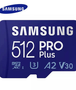 Samsung 128GB-512GB V30 Portable Pro Plus Memory Card 
