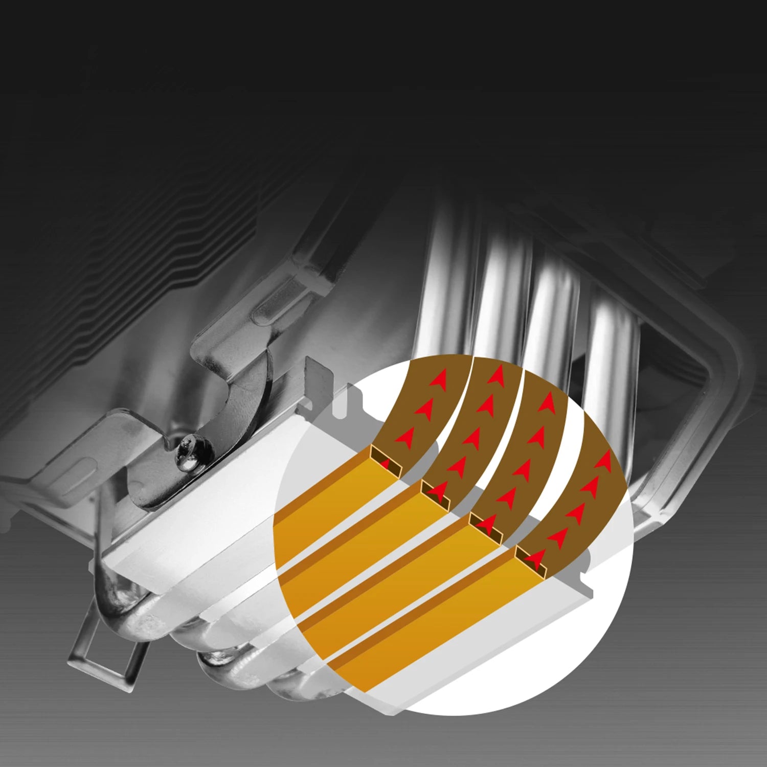 800-1800rpm 4 Heatpipes Aluminum CPU RGB Cooler Radiator Fan