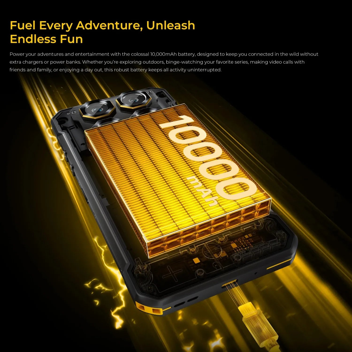 10000mAh 7.2" 512GB Android WP60 5G Rugged Smartphone