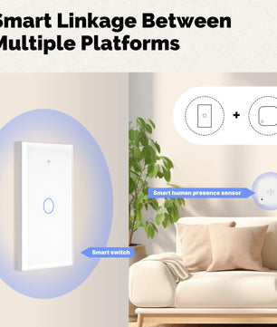 Moes Tuya WiFi Smart Light Glass Touch Panel Fireproof Switch