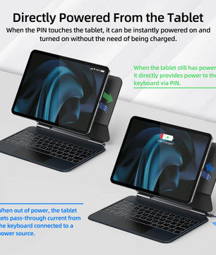 11 Inches Wireless Magnetic Magic Keyboard Case for Apple iPad