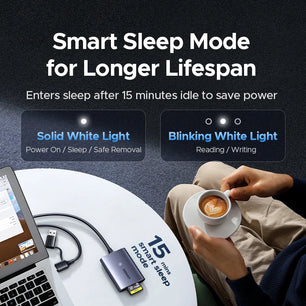 Ugreen Metal 800MB/s USB-C 2-in-1 Plug Single Slot Card Reader