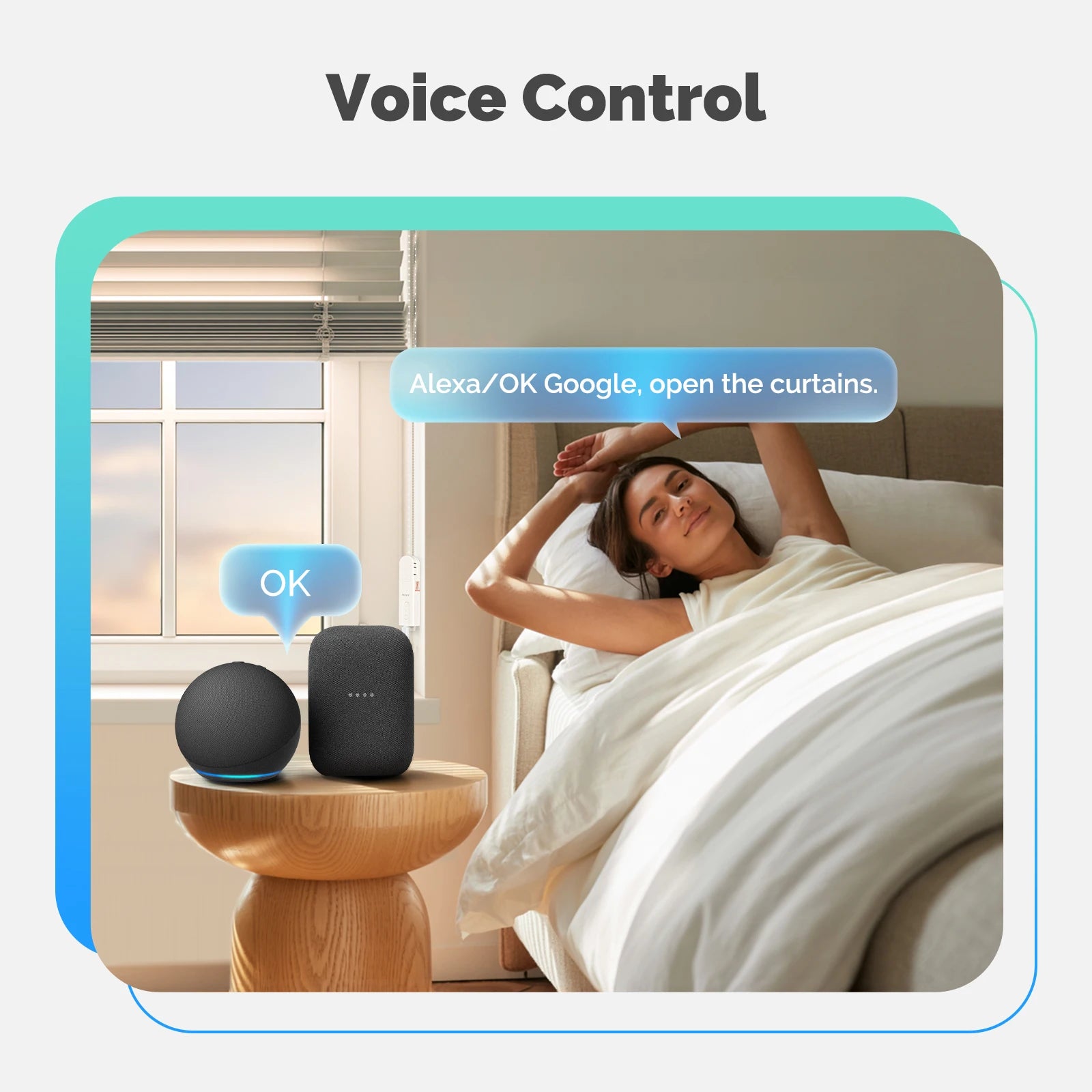 MOES WiFi Roller Blinds Motor for Curtains with Alexa Google Home