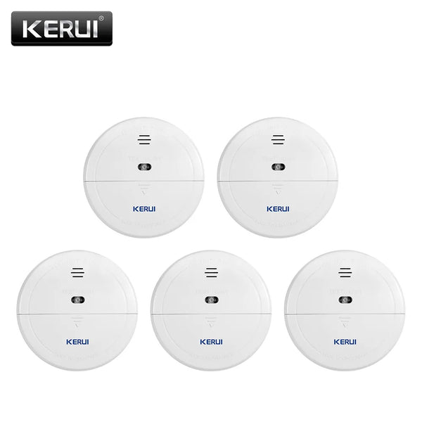 Kerui Plastic Smart Fire Smoke Alarm Detection Optical Home Sensor