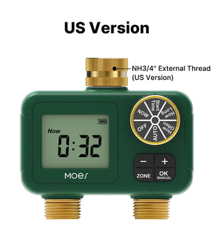 Moes Smart Waterproof Rotary Knob Button LCD Display Water Timer