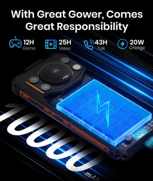 10000mAh 128GB 8MP Full Screen F110 Pro 5G Rugged Phone