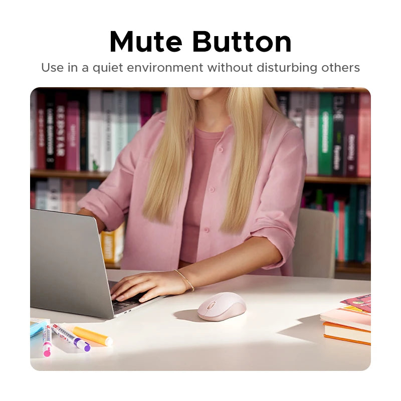 Ugreen Wireless Mouse 2.4G Bluetooth Dual Mode Portable Mouse