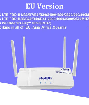 300Mbps 2.4GHz Fixed Antenna LTE Router With SIM Card Slot
