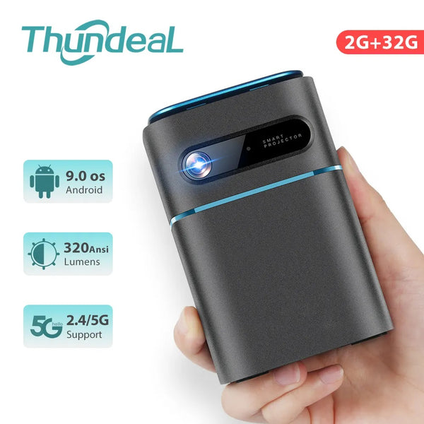Thundeal Plastic 1080P HD WIFI Home Theater Mini Video Projector
