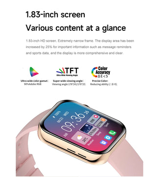 Silica Gel Waterproof Bluetooth Android GPS Square Shape Smartwatch