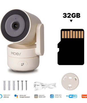 4 Mega Pixel PVC 5V 1A Night Vision Tilt Smart Security Camera
