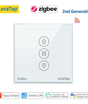 LoraTap 240V Plastic Curtains Roller Shutters Blinds Switch