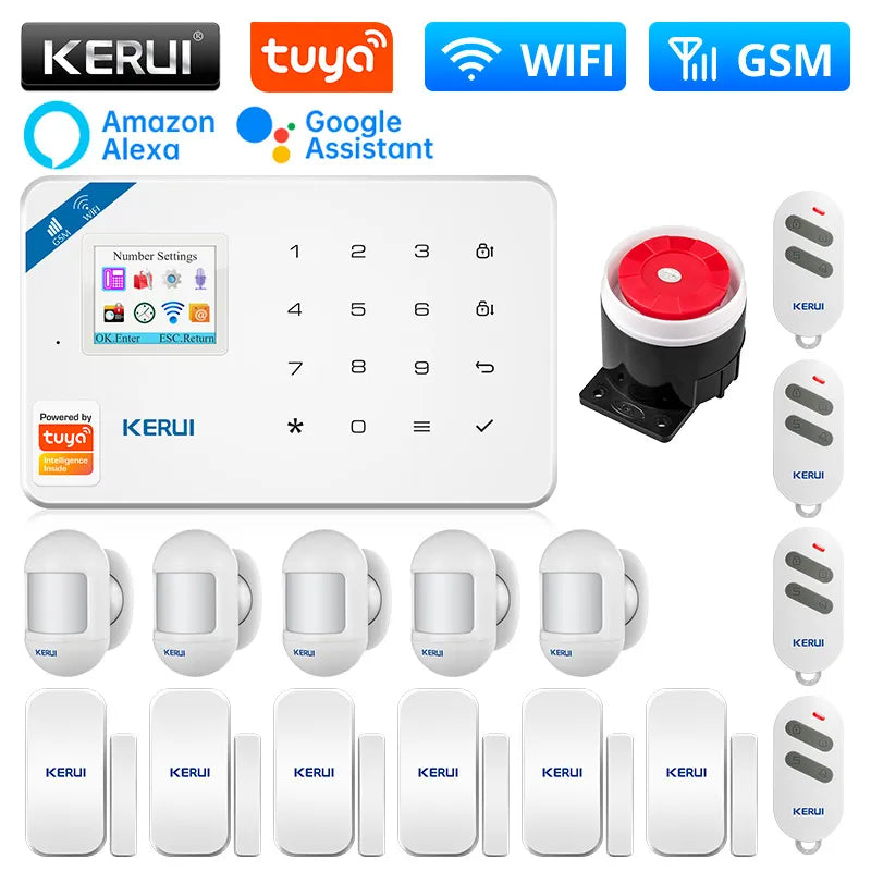 Kerui Plastic Smart Wireless Motion Detector Security Sensor Kit