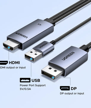 Ugreen 4K 60Hz Bidirectional Video Audio Cable For Laptop