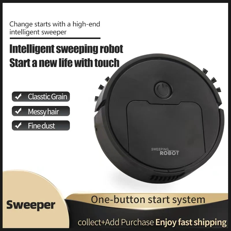 All-In-One Plastic Panel Household Sweep Robotic Vacuum Cleaner