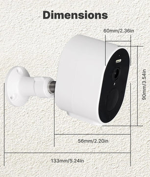 Moes 5200mAh WiFi 4MP HD Waterproof Smart Security Camera