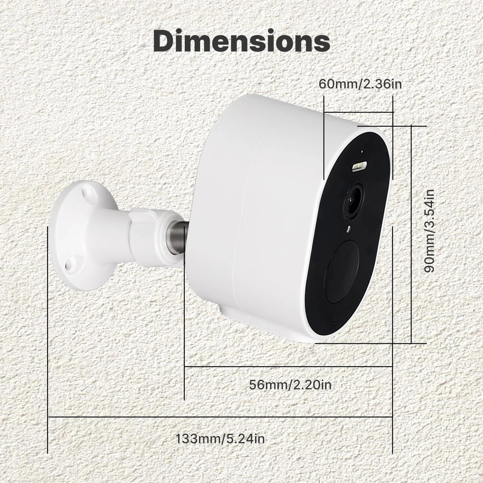 Moes 5200mAh WiFi 4MP HD Waterproof Smart Security Camera