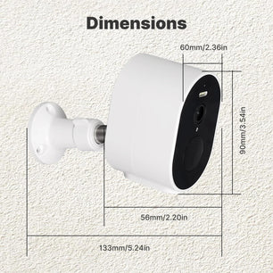 Moes 5200mAh WiFi 4MP HD Waterproof Smart Security Camera