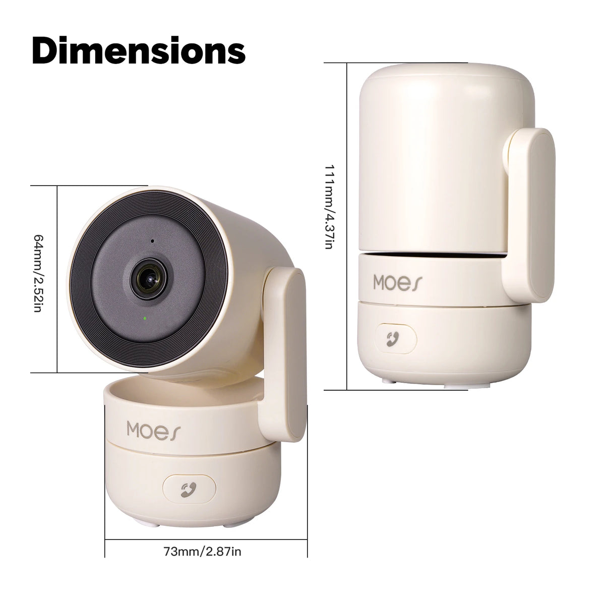4 Mega Pixel PVC 5V 1A Night Vision Tilt Smart Security Camera