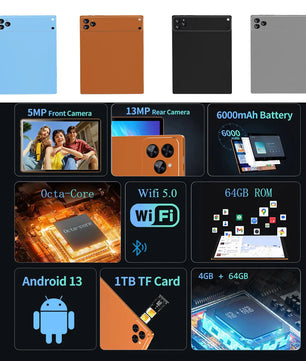 Sauenaneo 10.1-inch Android 4GB RAM 64GB Supports Dual Cameras Dual SIM Tablet