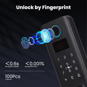 Moes Tuya Bluetooth Fingerprint Password Waterproof Door Lock