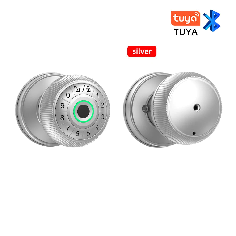 Zinc Alloy Fingerprint Bluetooth Dry Battery Reversible Door Lock