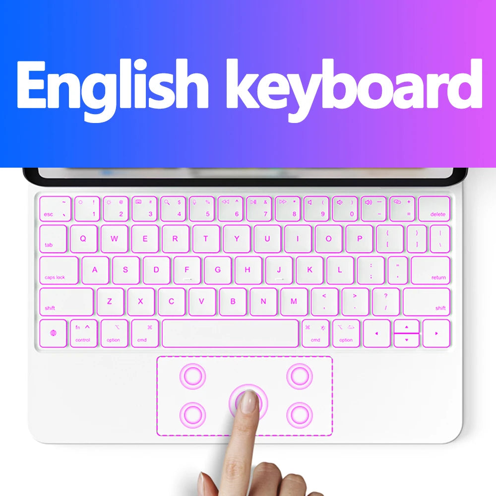 Wireless 11 Inches Magnetic Magic Keyboard Case for Apple iPad