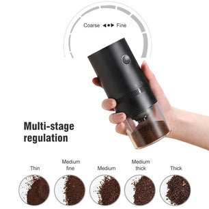 Plastic USB Rechargeable Portable Kitchen Electric Coffee Grinder